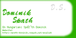 dominik spath business card